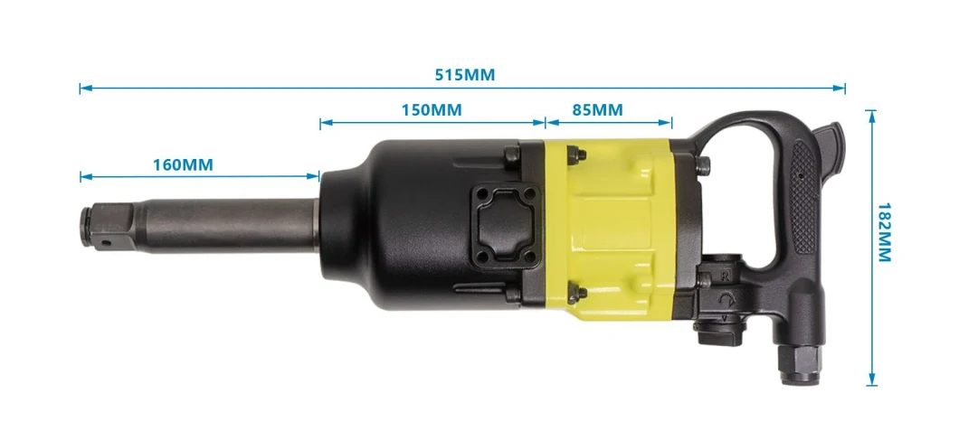 1 Zoll-Luft-Schlagschrauber mit Doppelhammer-Entwurf, hoher Streik-Frequenz, schnelle Geschwindigkeit, passend für die Reparatur von Autos und den Abbau von Reifen