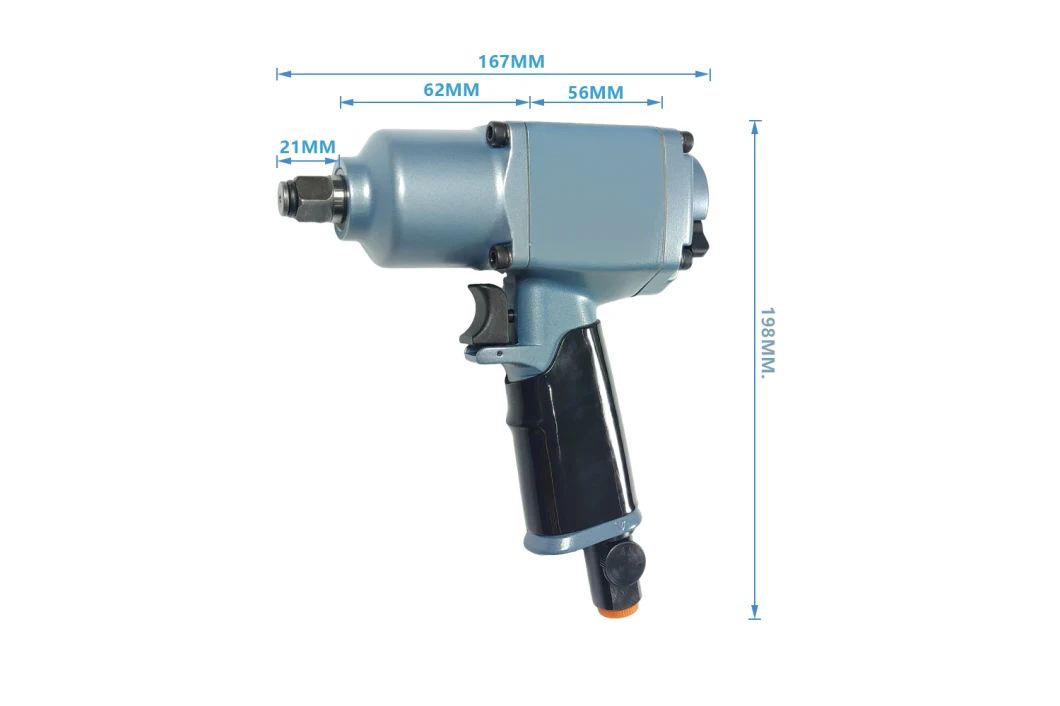 1/2 Zoll-zusammengesetzte helle Gewichts-Körper-Luft-/pneumatischer Doppelhammer-Hochleistungsberufs-/industrieller Schlagschrauber